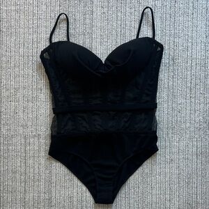 Custom Designer Made Mesh Rib Bodysuit